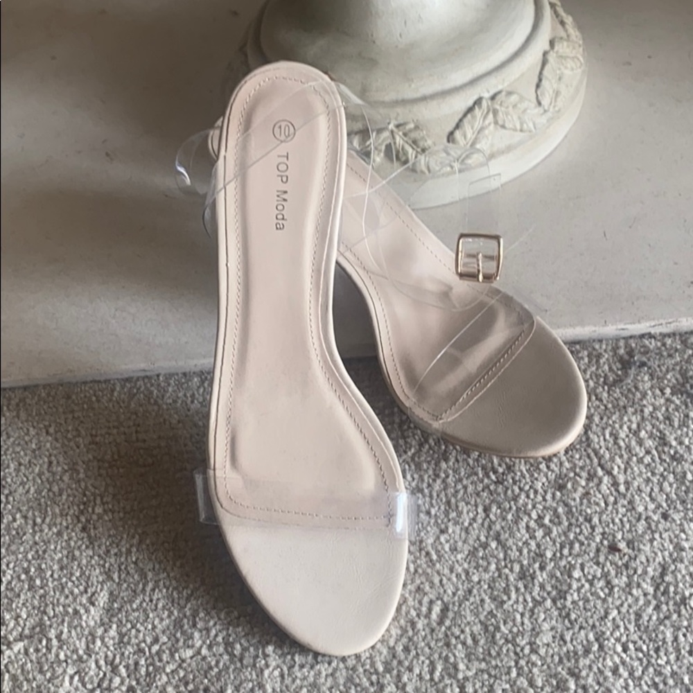 Acrylic sandals